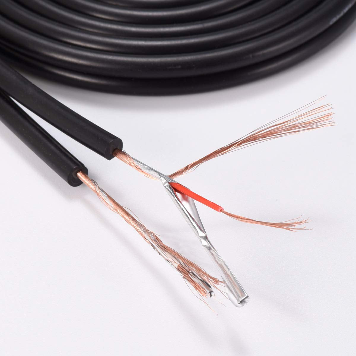 2 RCA Extension Cable,Gold Plated 2 RCA Male to Female Stereo Audio Extension Cable (50Ft)