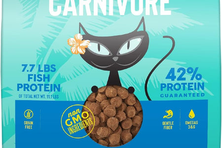 Tiki Cat Born Carnivore High Protein Dry Cat Food, Herring & Salmon Meal, 11.1 Lbs. Bag