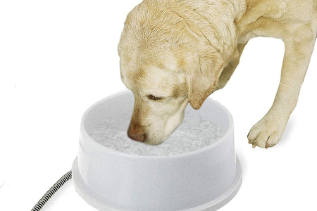 Thermal-Bowl Outdoor Heated Cat & Dog Water Bowl Granite 1.5 Gallons