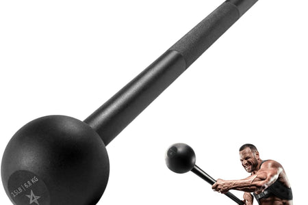 Steel Mace Bell for Strength Training, Support Full Body, Muscles, Shoulder, Grips & Forearms Workouts, Stretching 5, 7, 10, 15, 20, 25, 30 LB for Woman & Man