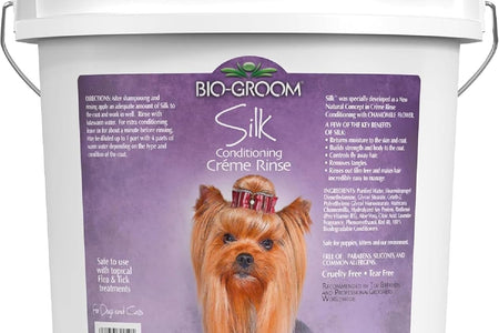 Silk Creme Rinse Dog Conditioner – Dog Bathing Supplies, Puppy Shampoo, Cat & Dog Grooming Supplies for Sensitive Skin, Cruelty-Free, Made in USA, Tearless Dog Products – 32 Fl Oz 1-Pack