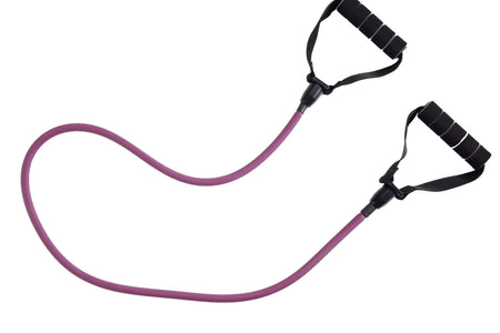 Resistance Tube Exercise Band, Medium Resistance, Purple