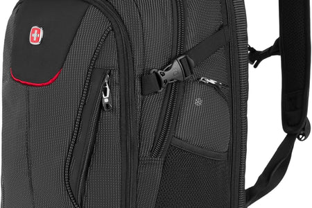 Unisex-Adult 5358 USB Scansmart Laptop Backpack, Black Dot, Large